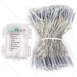 Lampki choinkowe na baterie 150 led na 3 baterie AA 15m multikolor